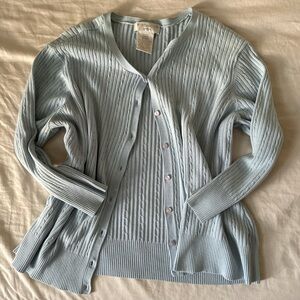 light blue button up